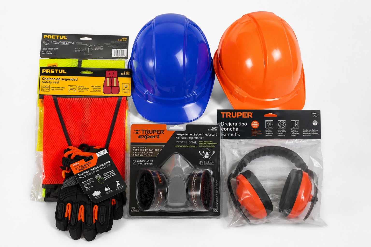 Equipo de Protección Personal Truper: Guantes, Cascos, Goggles y EPP para Trabajo Industrial y Construcción