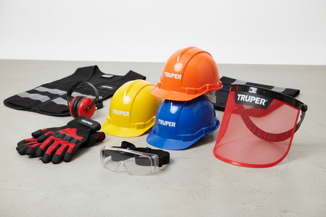 Equipo de Protección Personal Truper: Guantes, Cascos, Goggles y EPP para Trabajo Industrial y Construcción