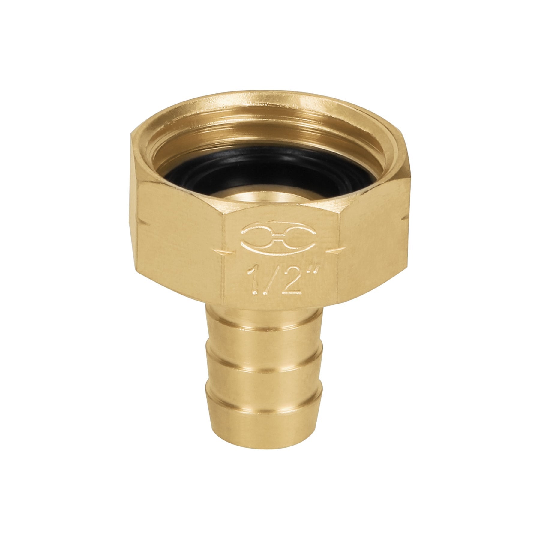 Conector hembra de laton solido para manguera Truper 1/2"