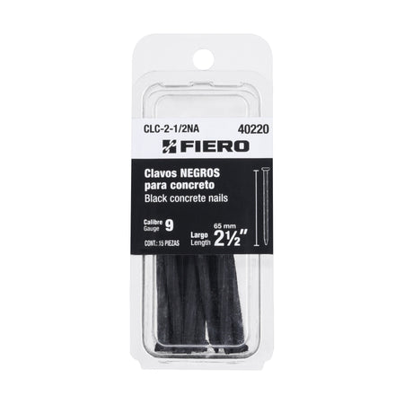 Blisterclavos negros para concreto FIERO 2-1/2"