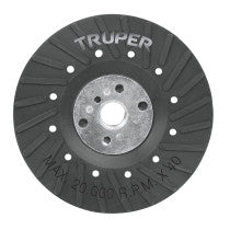 Respaldo para discos de lija eje 5/8 TRUPER 4-1/2"