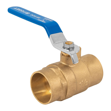 Valvula de esfera de laton soldable FOSET 1-1/2"