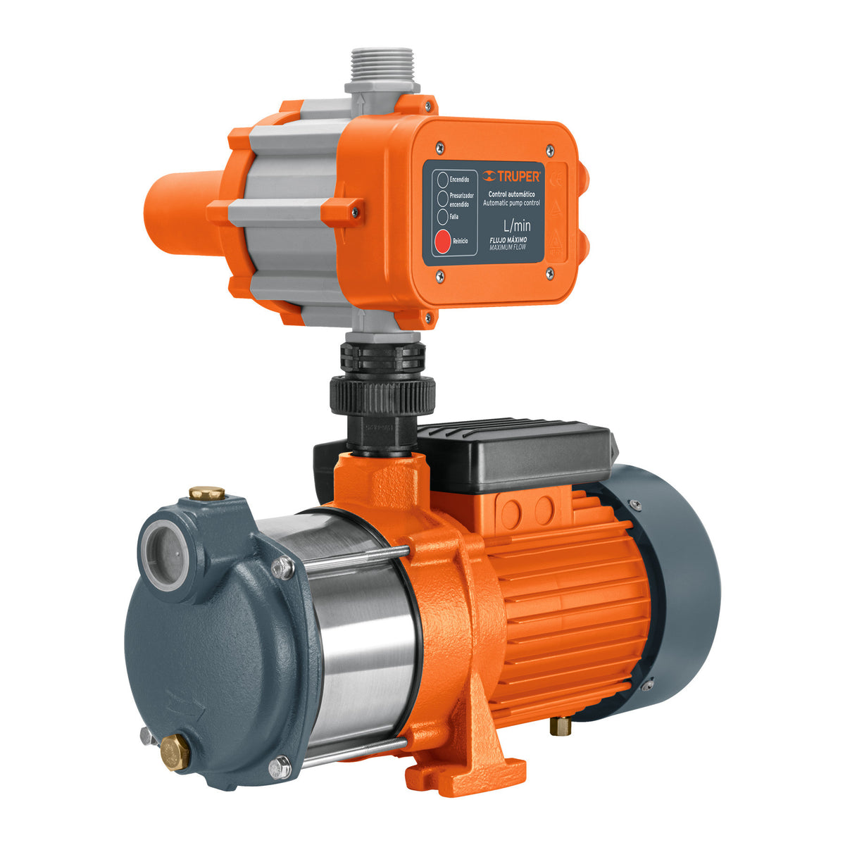 Bomba presurizadora multietapas con control Truper 1/2 HP