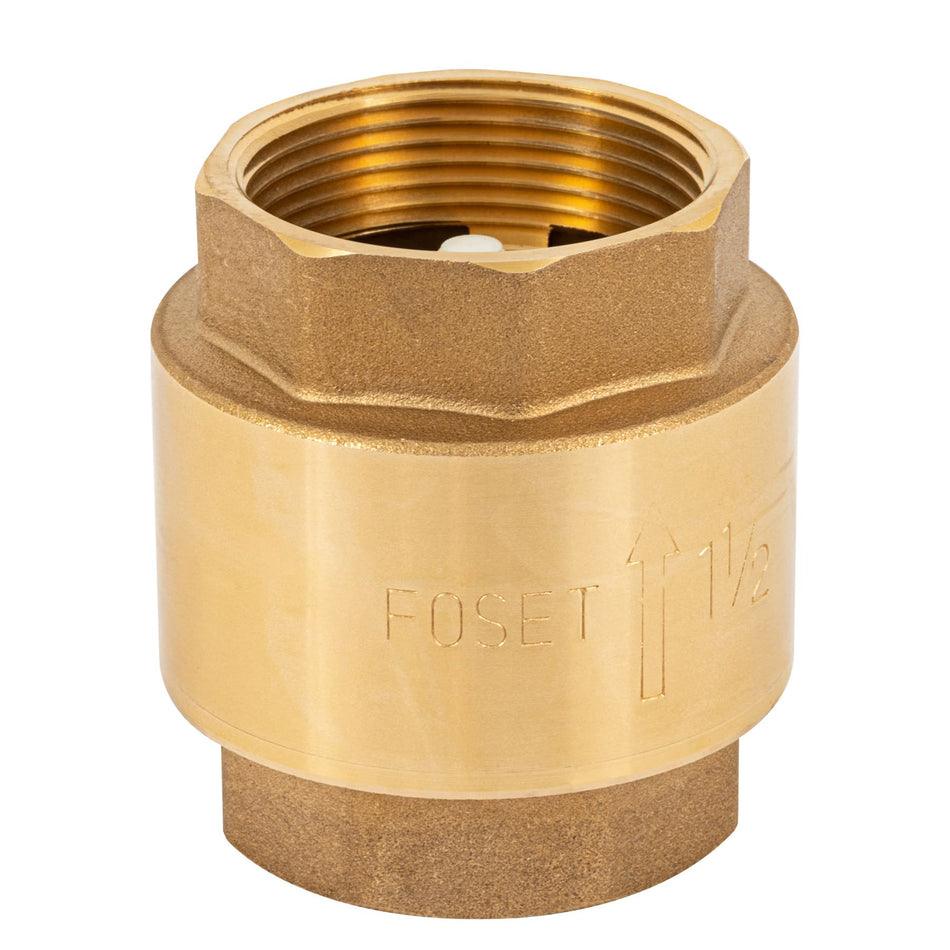 Valvula de retencion de laton FOSET 1-1/2"