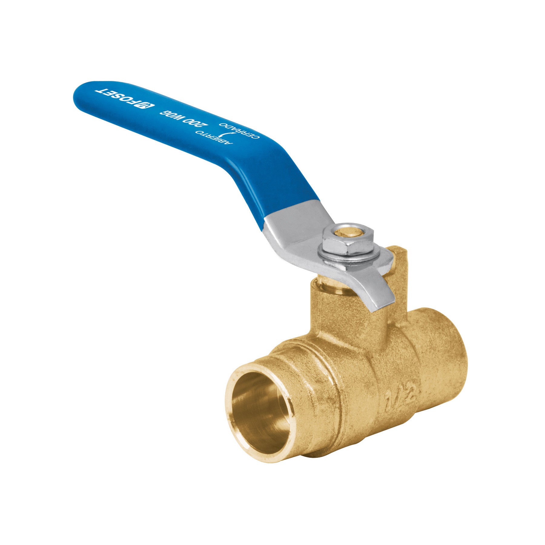 Valvula de esfera de laton soldable FOSET 1/2"