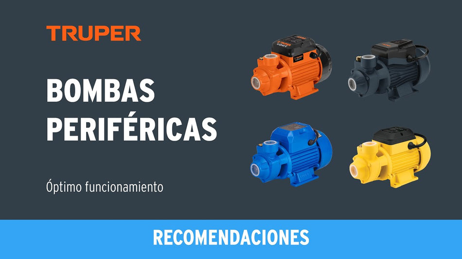 Bomba periferica altura max uso agricola TRUPER 3/4 HP