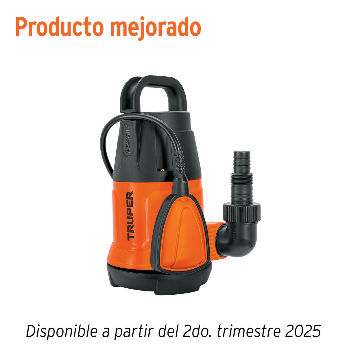 Bomba sumergible plastica para agua limpia TRUPER 3/4 HP