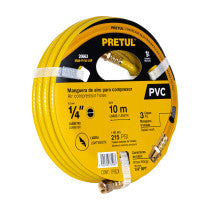 Manguera para compresor de PVC 10m x 1/4" Pretul