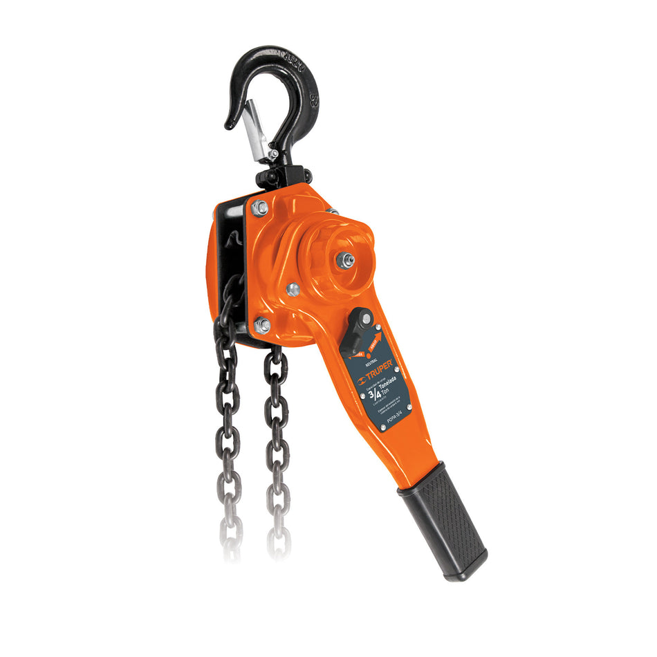 Polipasto de palanca 3/4 toneladas Truper