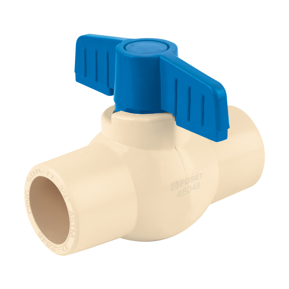 Valvula de esfera de CPVC de FOSET 3/4"