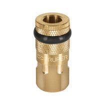 Cople rapido de laton hembra cuerda 1/4" NPT TRUPER
