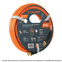 Manguera para compresor de PVC 5m x Truper 3/8"
