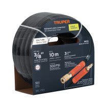 Manguera para compresor de hule 10m x Truper 3/8"