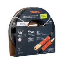 Manguera para compresor de hule 7.5m x 3/8" Truper