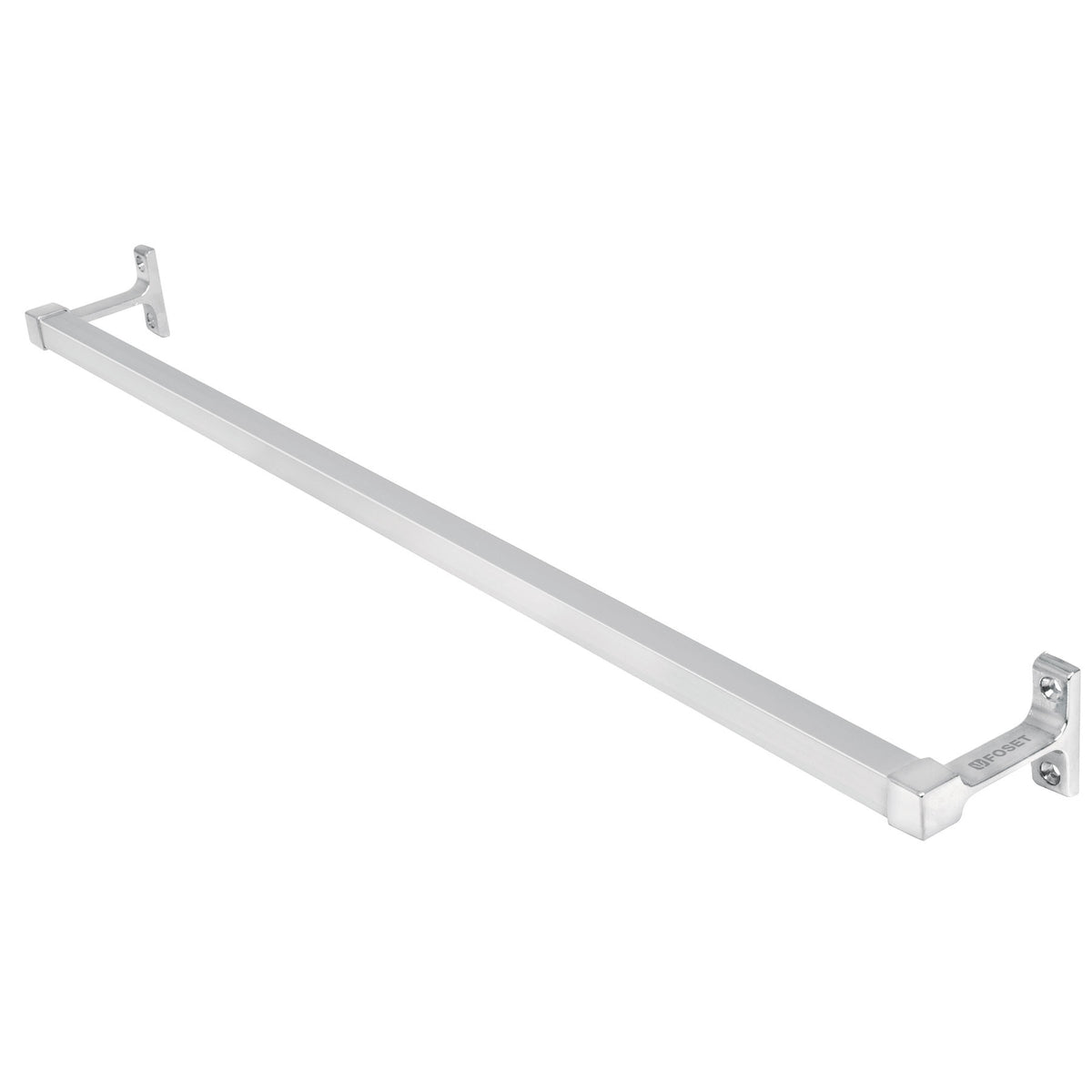 Toallero de barra largo metalico cromo BASIC