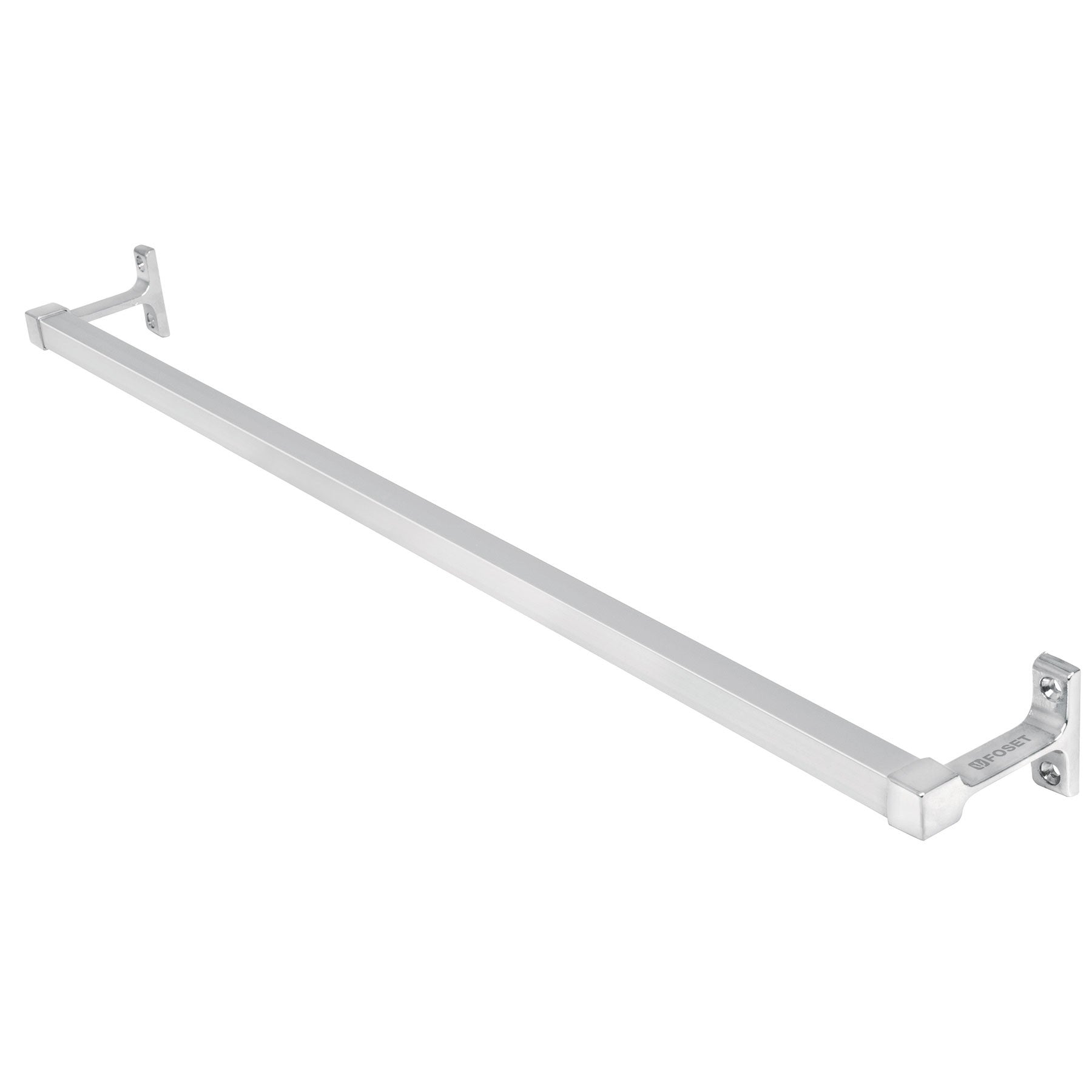 Toallero de barra largo metalico cromo BASIC