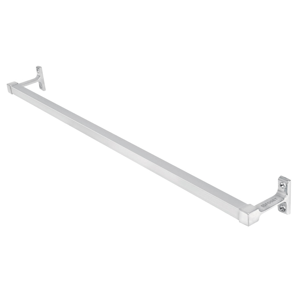 Toallero de barra largo metalico cromo BASIC