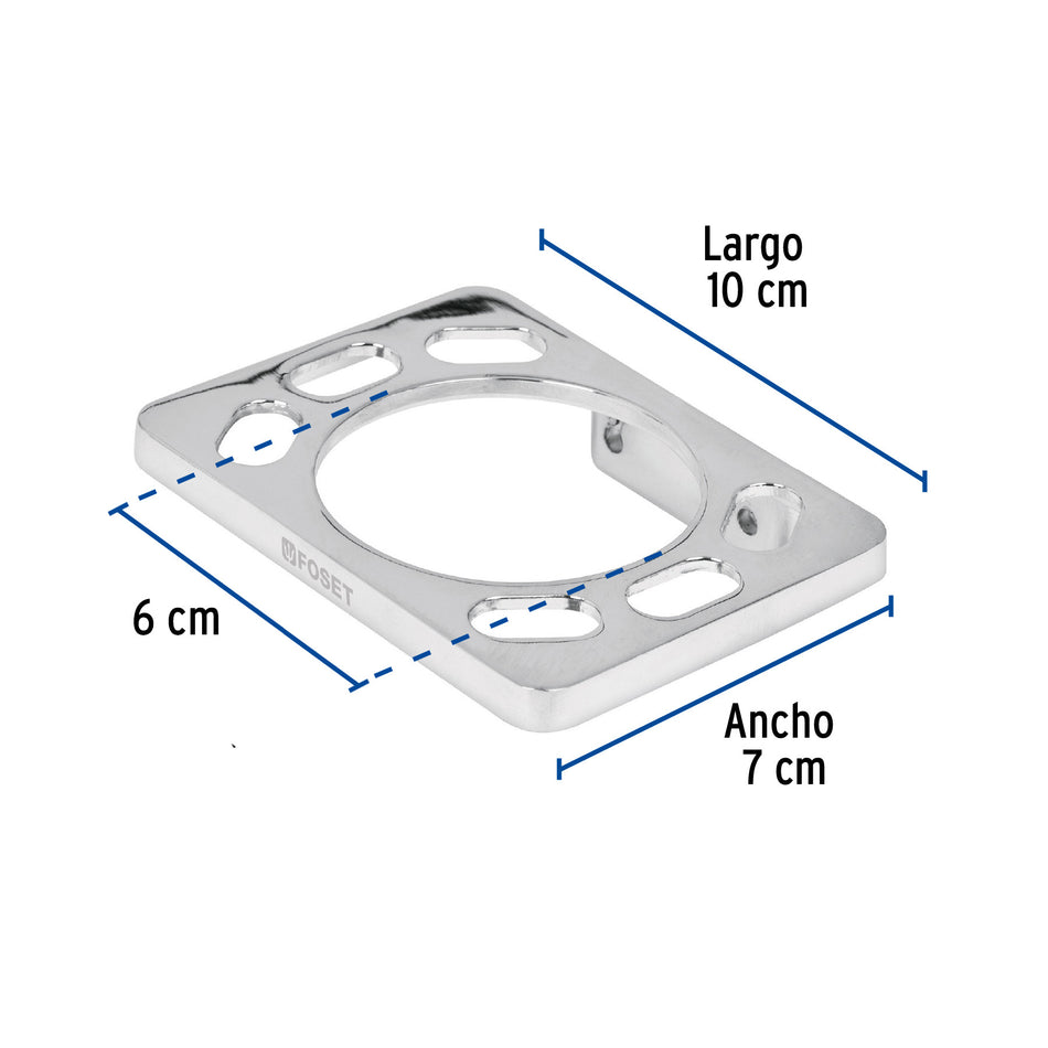 Portavaso cepillero metalico cromo BASIC