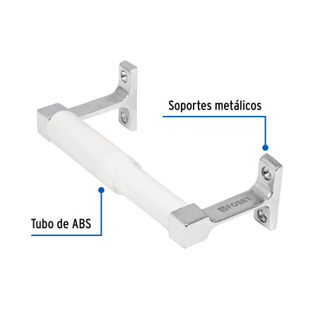 Portarrollo sin cubierta metalico cromo BASIC