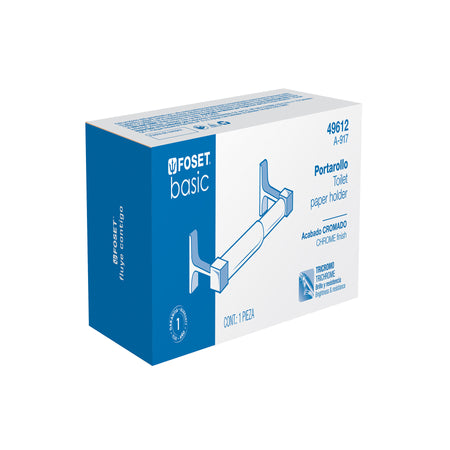Portarrollo sin cubierta metalico cromo BASIC
