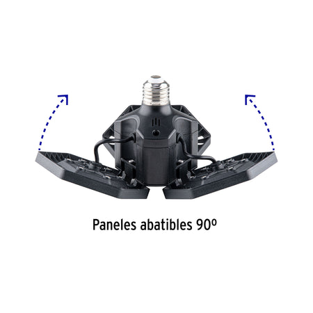 Luminario LED 50W 6500K con 3 paneles abatibles, VOLTECK