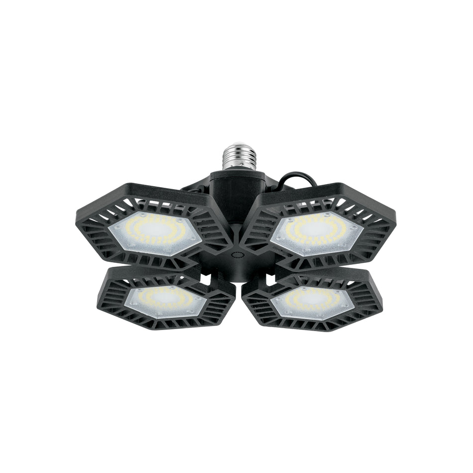 Luminario LED 100W 6500K con 4 paneles abatibles, VOLTECK