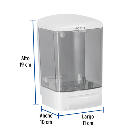 Dosificador para jabon liquido blanco FOSET BASIC