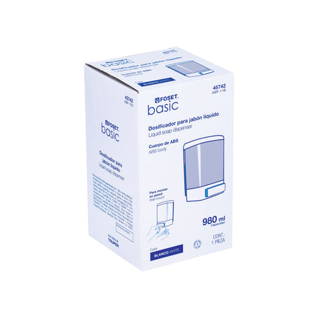 Dosificador para jabon liquido blanco FOSET BASIC