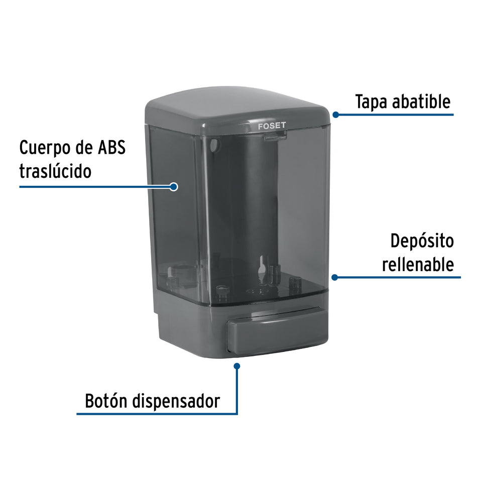 Dosificador para jabon liquido humo FOSET BASIC