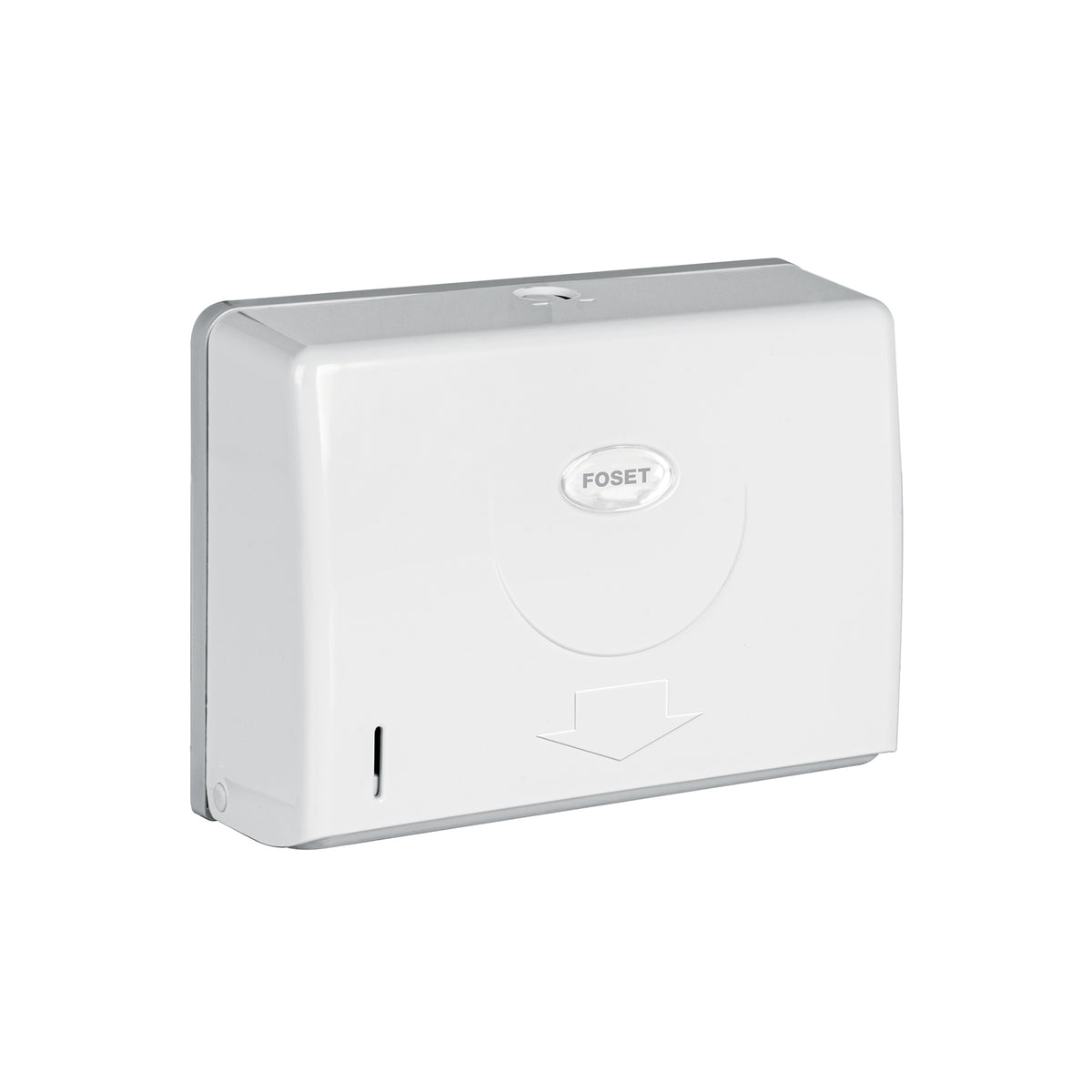 Dispensador chico para toallas de papel blanco FOSET BASIC