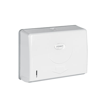 Dispensador chico para toallas de papel blanco FOSET BASIC
