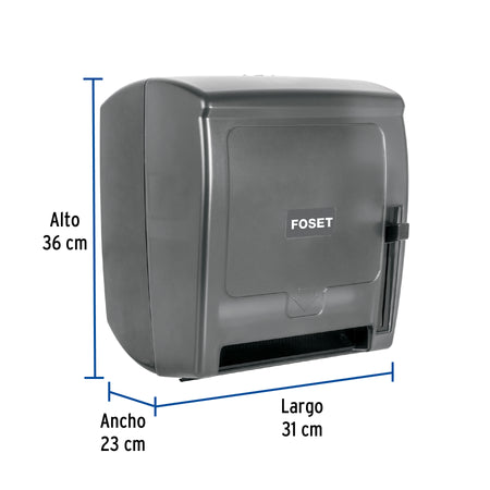 Dispensador de ABS para toalla de papel en rollohumo FOSET