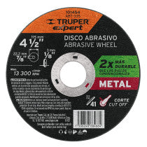 Disco para corte de metal 4-1/2" tipo 41 Truper Expert