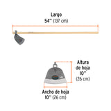 Azadón Córdoba No. 2 de 2.2 lb, mango de madera 54', TRUPER