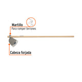 Azadón Córdoba No. 3 de 2.8 lb, mango de madera 54', TRUPER