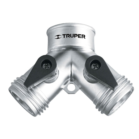 Conector "Y" 3/4" metalico para manguera Truper