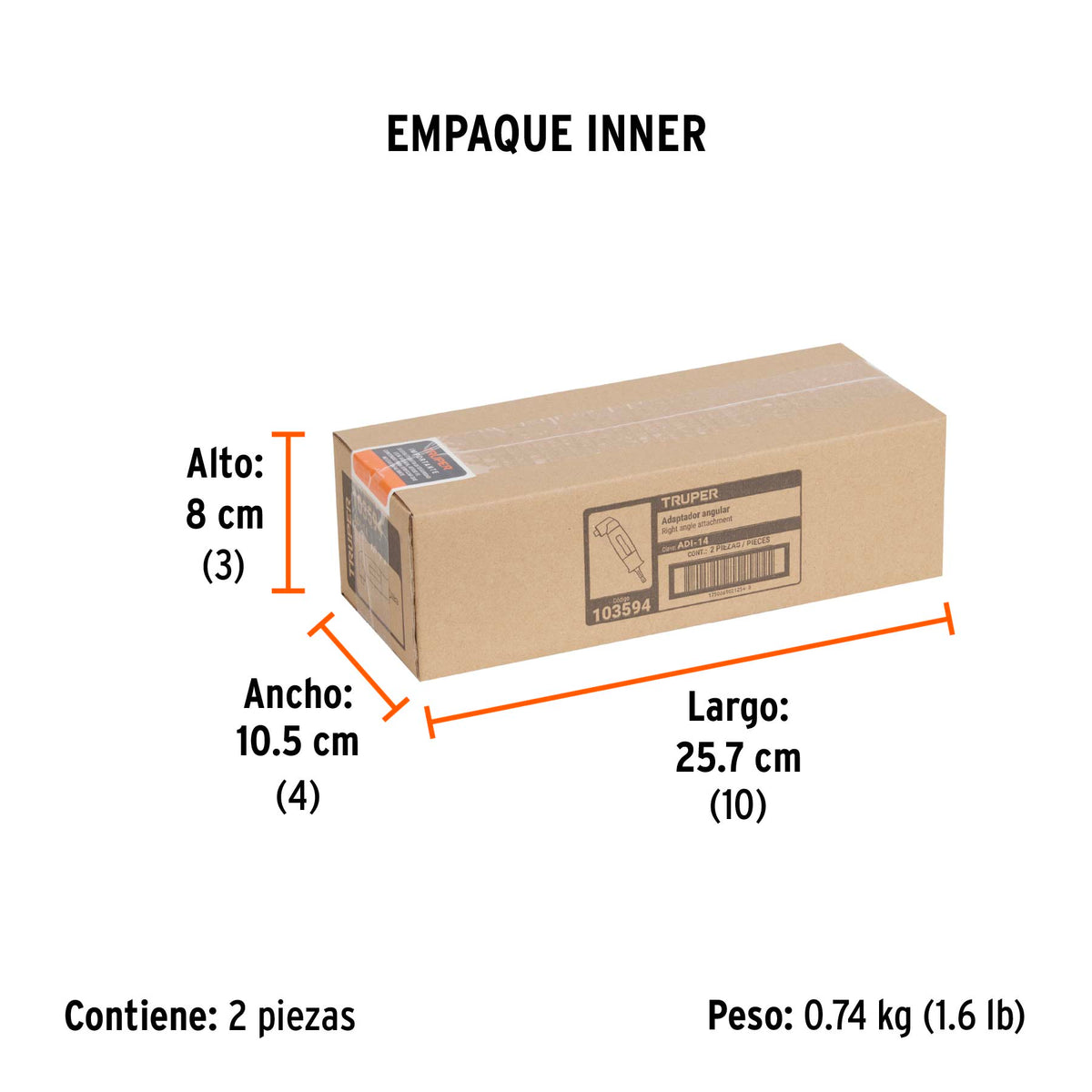 Adaptador para destornilladores impacto, porta puntas 1/4'