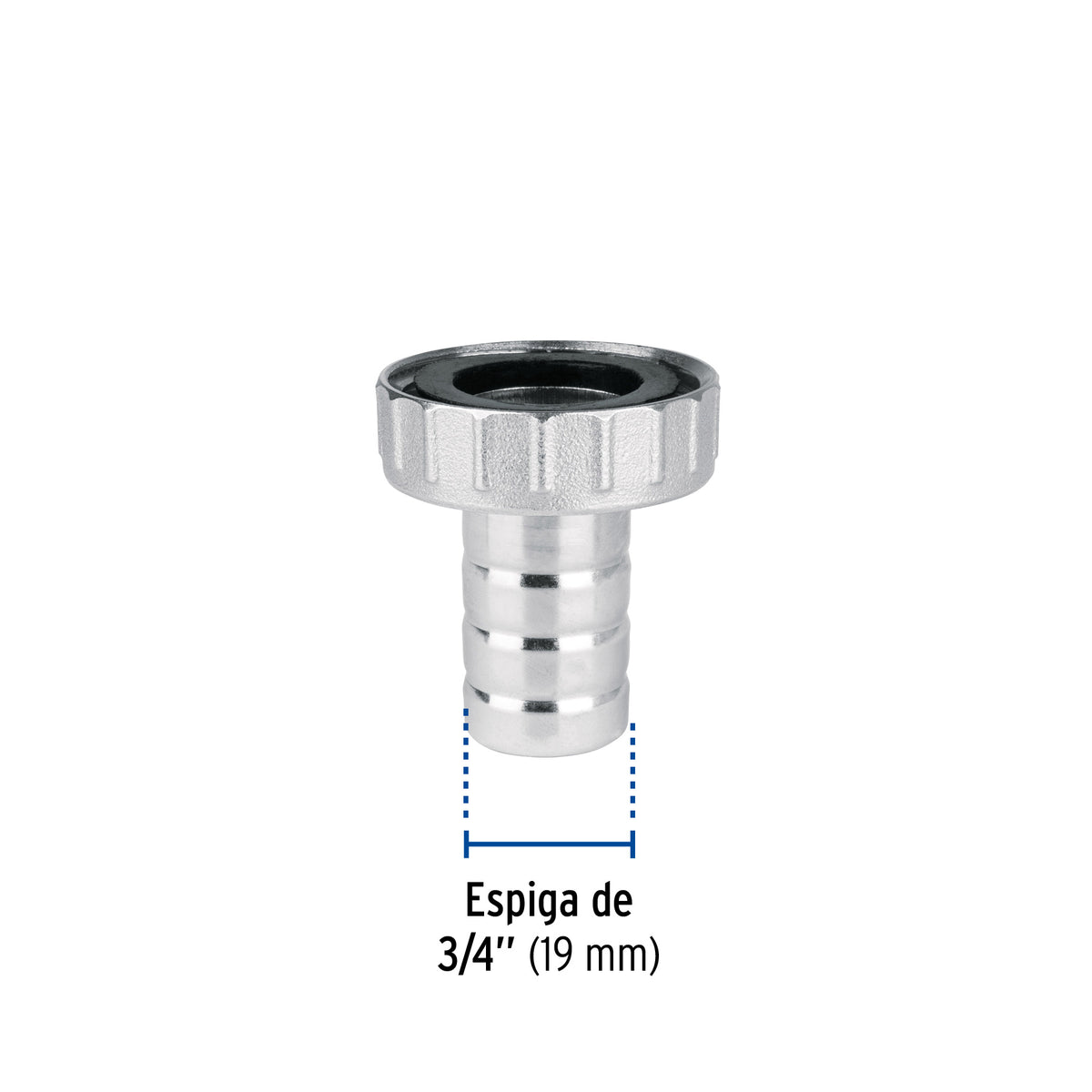 Adaptador de laton 1/2" para manguera FOSET