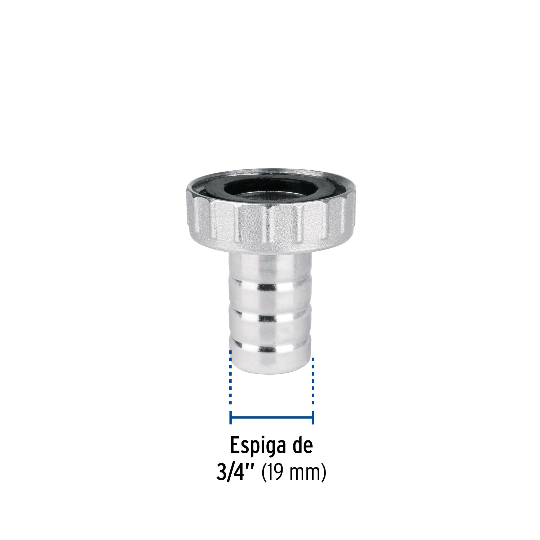 Adaptador de laton 1/2" para manguera FOSET