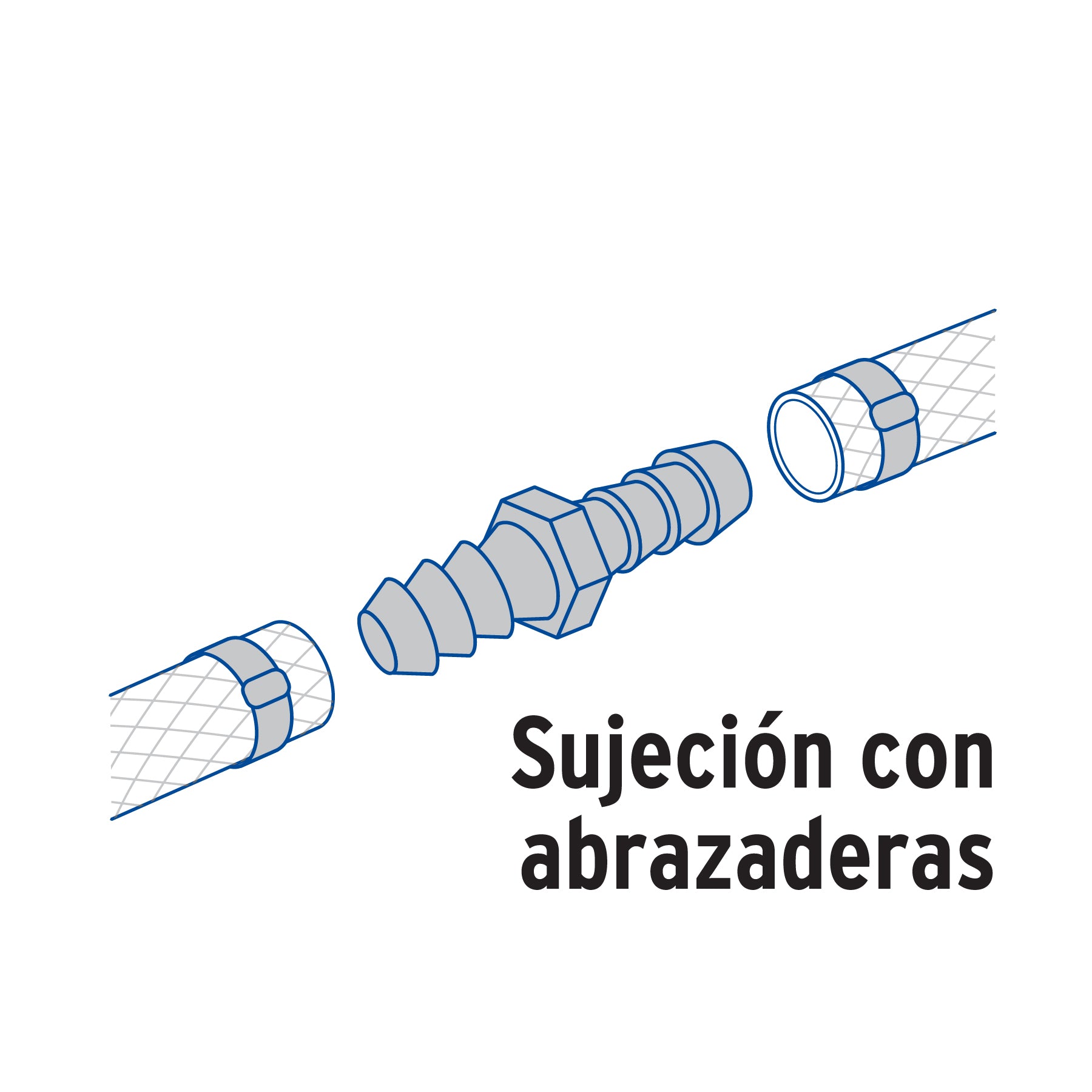 Cople inserción de latón 1' para poliducto negro, FOSET