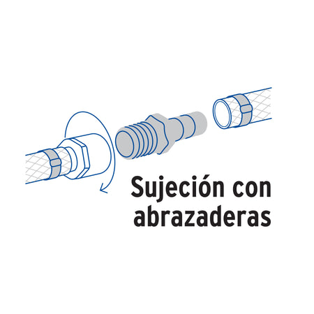 Adaptador macho de laton para poliducto FOSET 1"