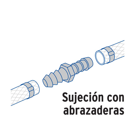 Cople inserción de latón 3/4' para poliducto negro, FOSET