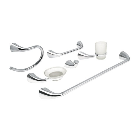 Juego de 6 accesorios para bano metalicos FOSET AERO