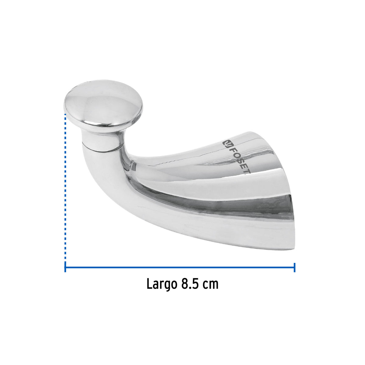 Gancho sencillo metalico para toalla FOSET AERO