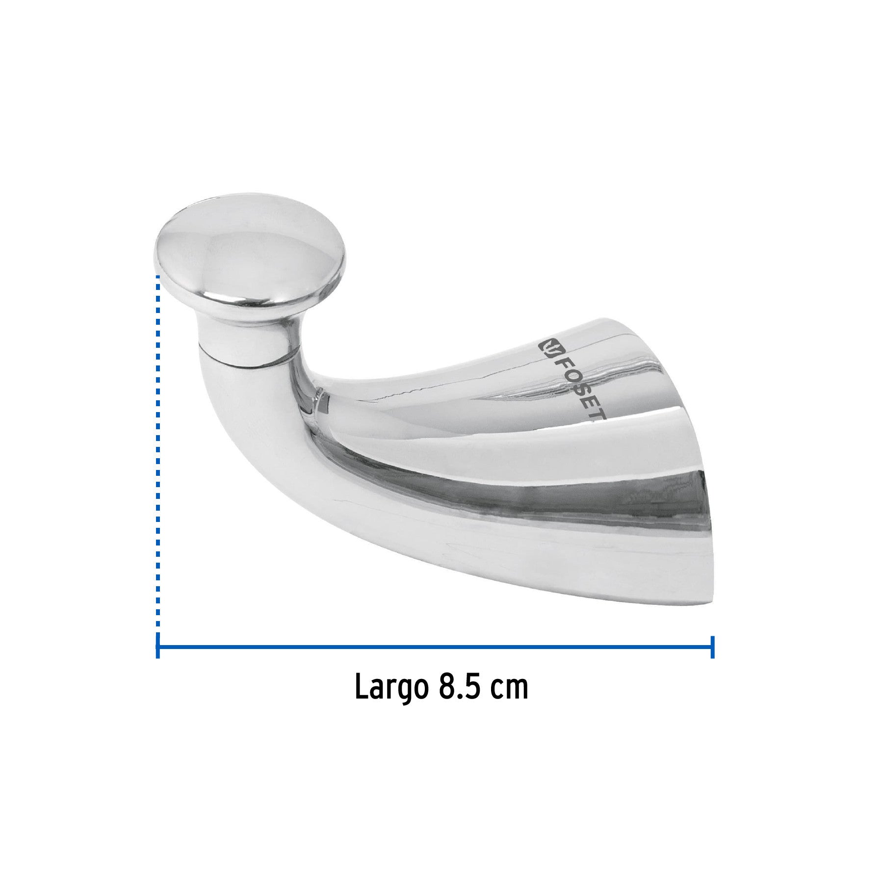Gancho sencillo metalico para toalla FOSET AERO