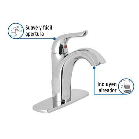 Monomando corto para lavabo, FOSET AERO
