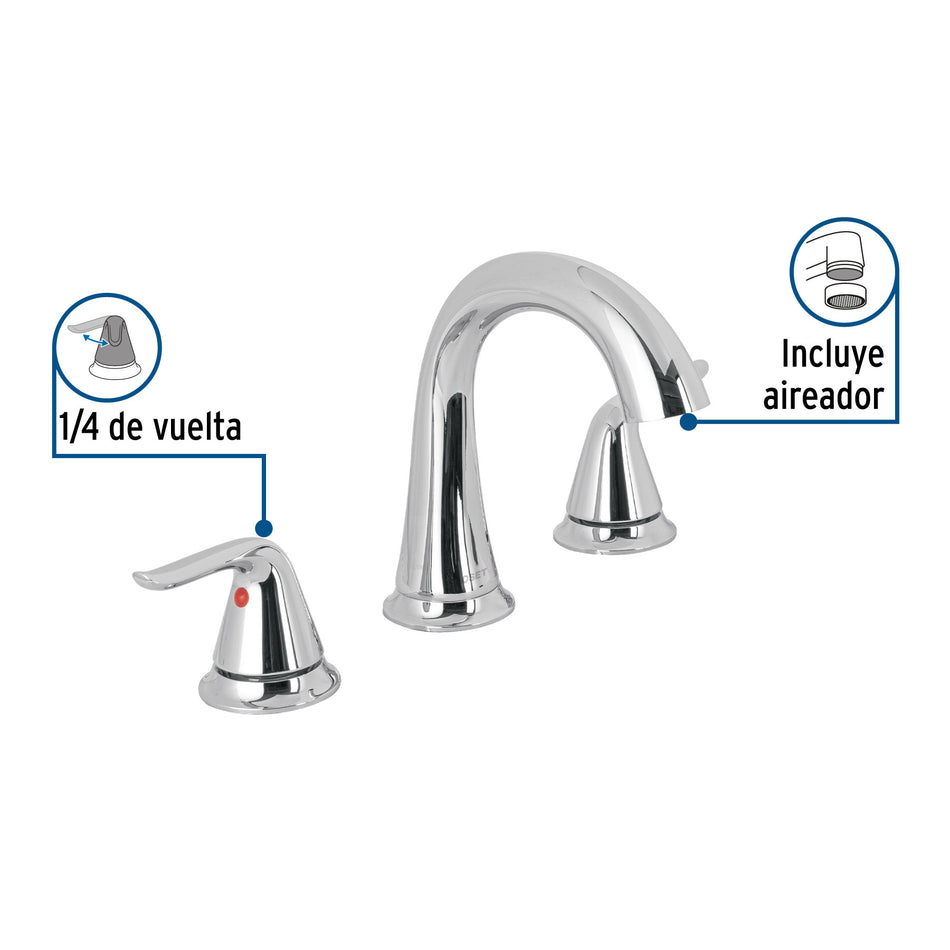 Mezcladora para lavabo con taladros separados, FOSET AERO