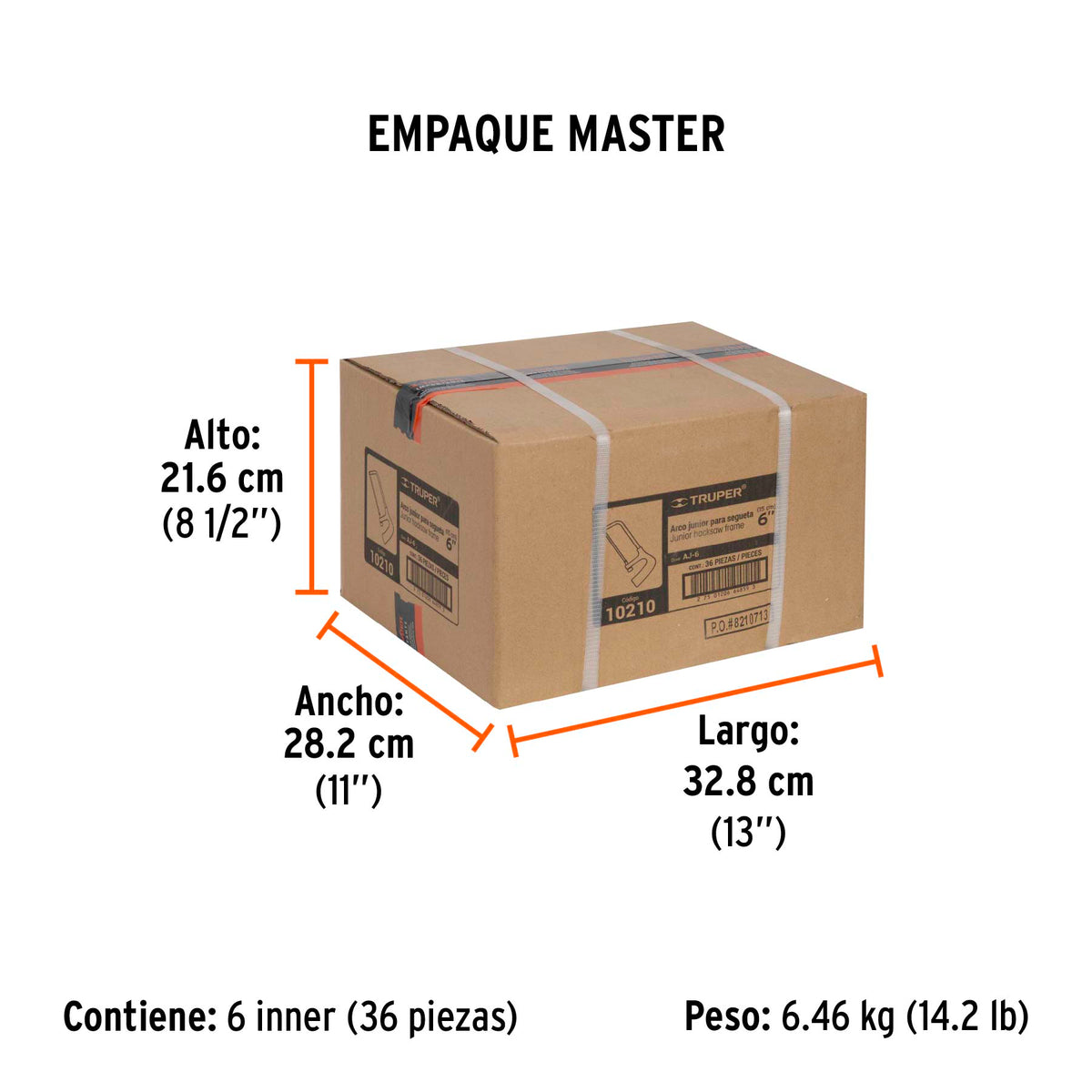 Arco junior 6" para segueta Truper