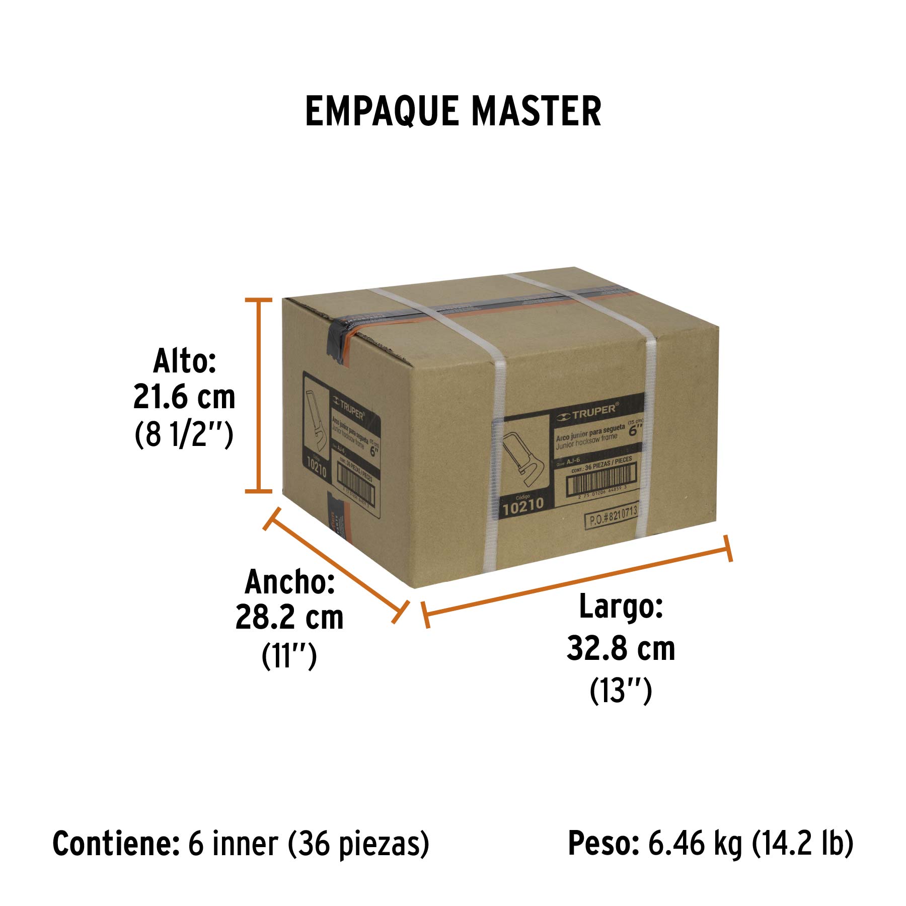 Arco junior 6" para segueta Truper