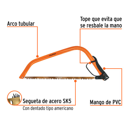 Arco jardinero tubular de 21', Truper